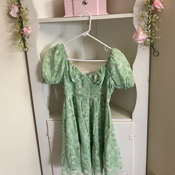 green emerald velvet dress Kenzie Mini Dress Green